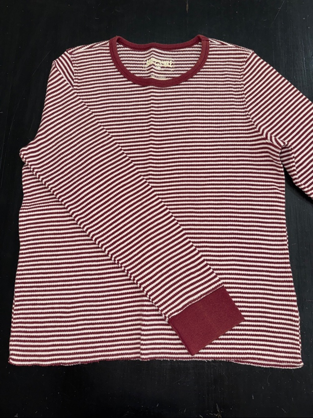 american eagle long sleeve thermal striped shirt. size XL. very good used.